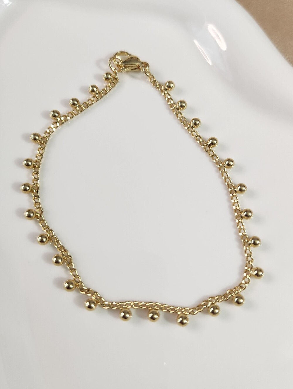 14k Golf Bead Bracelet